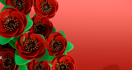 Poppy 3D Cartoon Render Background