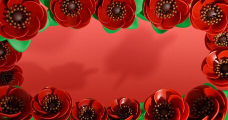 Poppy 3D Cartoon Render Background