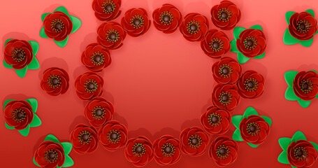 Poppy 3D Cartoon Render Background