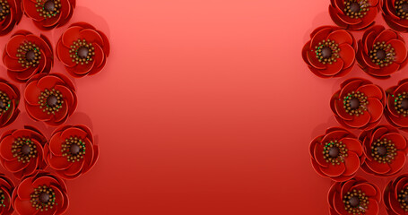 Poppy 3D Cartoon Render Background