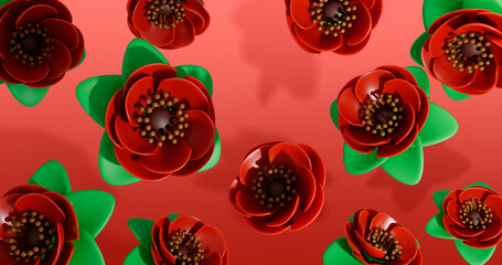 Poppy 3D Cartoon Render Background