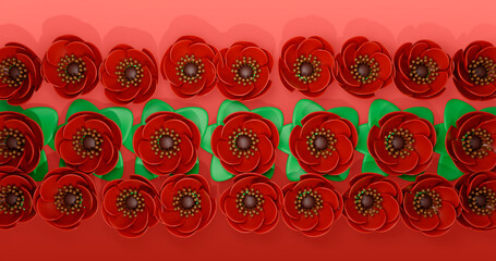 Poppy 3D Cartoon Render Background