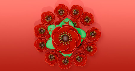 Poppy 3D Cartoon Render Background