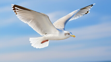 Obraz premium Sea gull in flight.