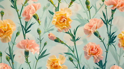 Red rose seamless pattern wallpaper