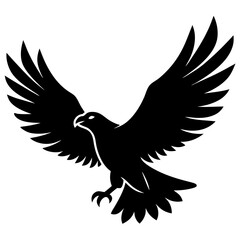 Obraz premium Majestic Bird in Flight Vector - Perfect for Nature-Themed Designs