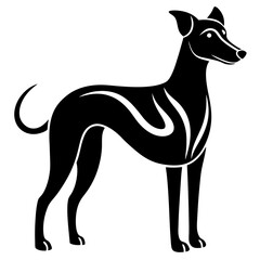 Bold Dog Silhouette Vector - Majestic Pet Illustration