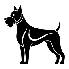 Black Dog Vector Design for Pet and Animal-Themed Projects