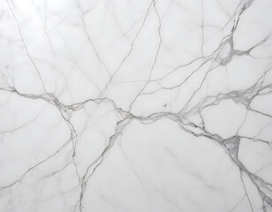 A polished white marble background with organic veins.