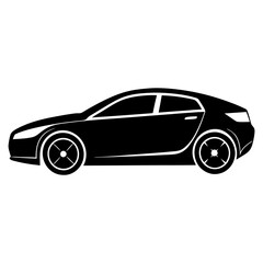 High-Quality Car Silhouette Vector for Creative Projects