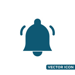 Simple Bell Icon Design Template 