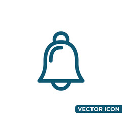 Simple Bell Icon Design Template 
