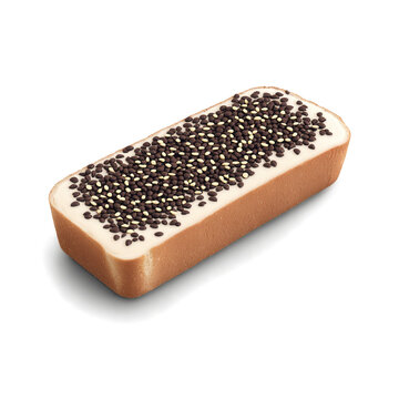 Boterham met Hagelslag - A simple and beloved Dutch snack, this consists of buttered bread topped with chocolate sprinkles (hagelslag).