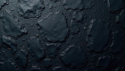 Fototapeta premium Dark gray-black slate, rough texture, natural stone , geology, surface, image