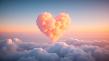 Fototapeta premium heart in sky