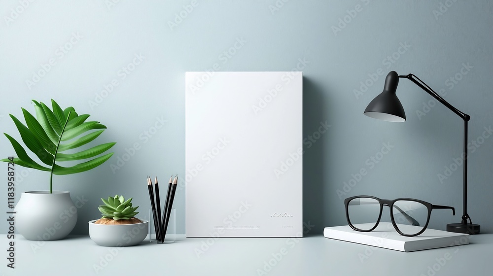 Poster versatile white paper packaging with smooth matte texture streamlined rectangular carton form sharp 