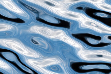 A swirling, abstract representation of a water surface, with ripples and reflections