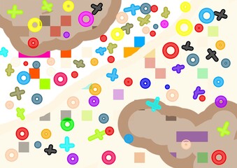 seamless pattern with toys