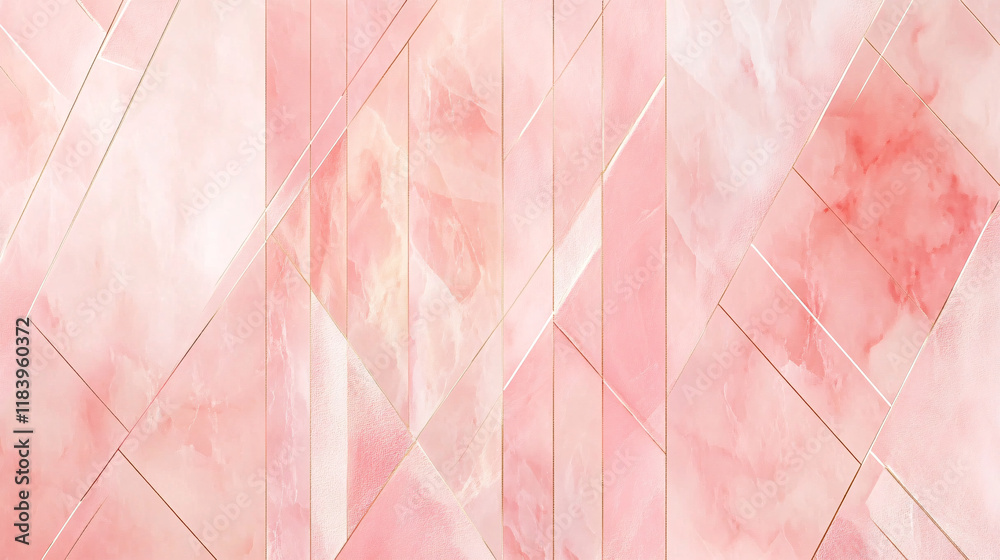 Aufkleber an elegant pastel pink geometric abstract pattern, perfect for a technology banner or presentation b