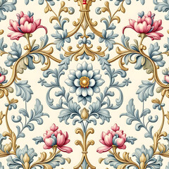 seamless pattern with flowers