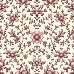 Fototapeta premium seamless pattern with flowers
