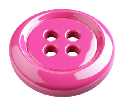 Animated glossy pink button design showcase digital creative environment high fidelity viewpoint isolated on transparent background png - Powered by Adobe