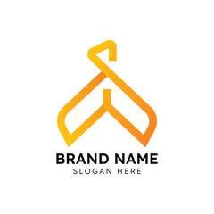 clothing brand logo design template