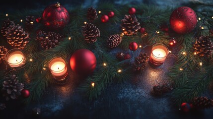 Festive Christmas arrangement.