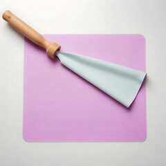 A silicone baking mat with a rolling pin, placed on a clean white surface.