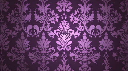 purple violet floral pattern wallpaper