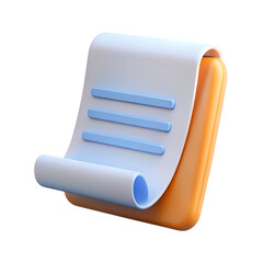 3d White paper task management todo check list, efficient work on project plan, fast summary, assignment and exam. 