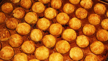 Fototapeta premium Takoyaki known as street food in osaka japan
