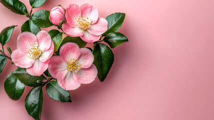 Fototapeta premium Pink Flower Blossom: Delicate Petals and Soft Beauty