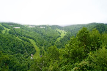 Obraz premium Scenery of Shiga Highlands in Summer