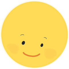 귀여운 보름달 캐릭터