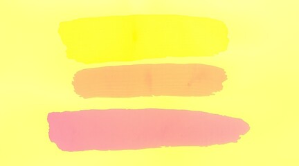 Two horizontal watercolor stripes in orange and pink, on a light background
