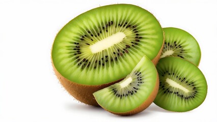 Fototapeta premium Beautiful Kiwi Food white background