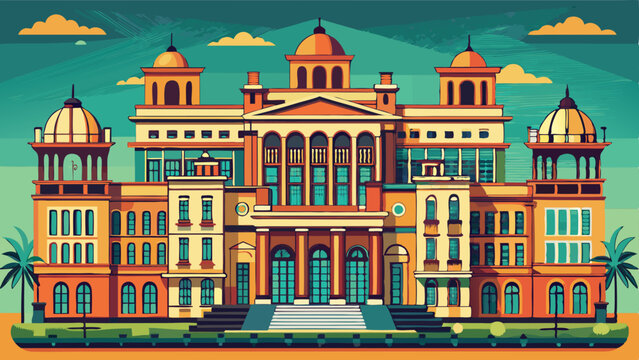 Palacio das Industrias, a historical building housing Catavento science museum - Sao Paulo, Brazil