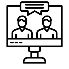 Online Collaboration Icon