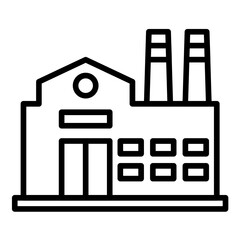 Factory Building Icon