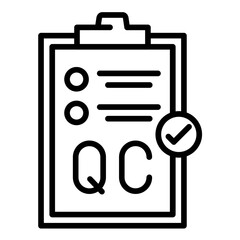 Fototapeta premium Quality Control Icon