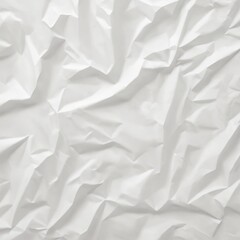 Obraz premium white crumpled paper texture background . generative ai 
