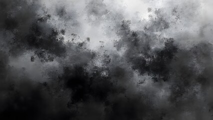 Obraz premium Abstract Monochrome Artistic Textures, High Contrast Black and White Watercolor Background