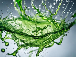 gr&uuml;ner Wasser Splash