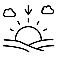 Sunset Icon