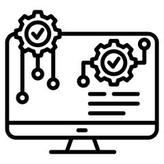 computer systems single icon