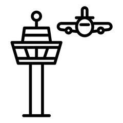 Obraz premium Control Tower Icon