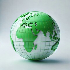 Fototapeta premium globe on white background