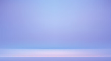 Blue studio room. Limbo light background. Abstract 3d backdrop for product presentation. Minimal wall scene. Showcase, promotion display. Vector stage mockup illustration