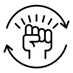 Fototapeta premium Revolution Icon